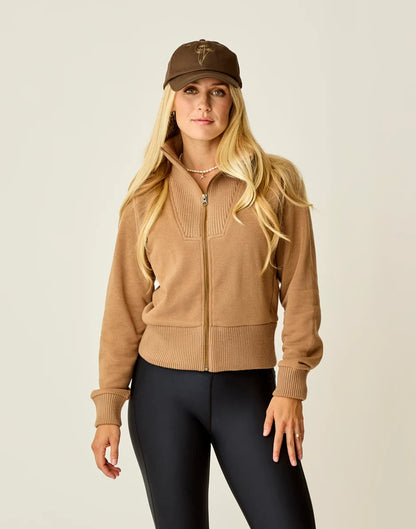 Briar Fleece Jacket: Rum - FINAL SALE