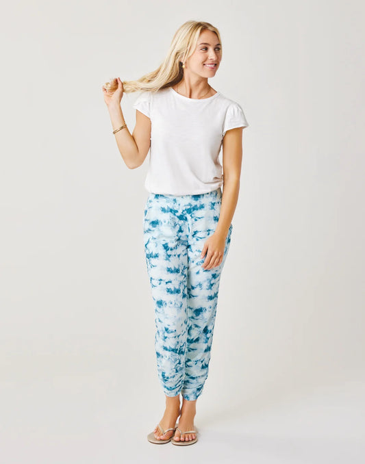 Avery Beach Pant: Hydro Tie Dye - FINAL SALE