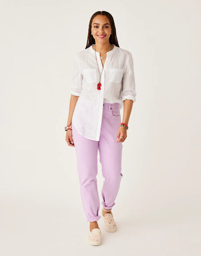 Dylan Textured Tunic: Cloud