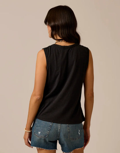 Larisa Hemp Tank: Black