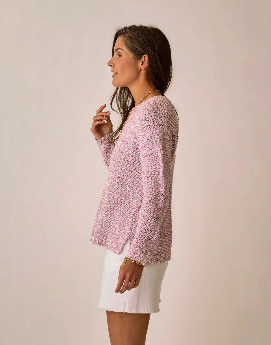 Clarissa Marled Sweater: Light Violet