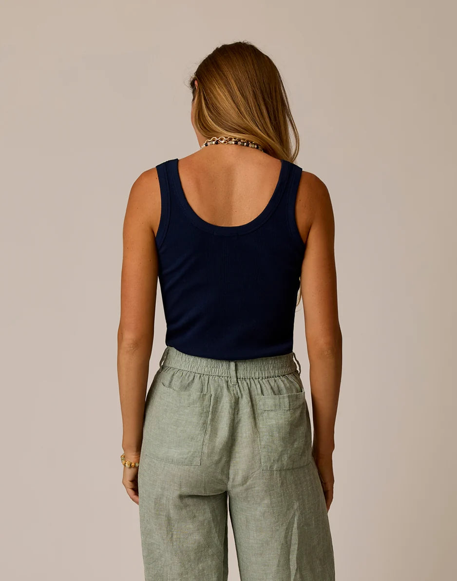 Ever Rib Tank: Navy